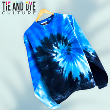 Load image into Gallery viewer, Spiral Blue x Black Sweatshirt
